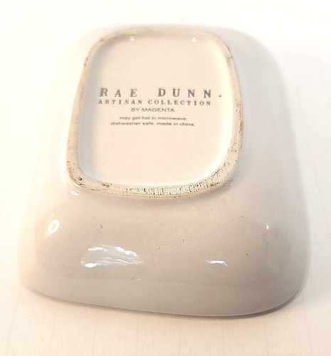 Rae Dunn Artisan Collection Ours 8” Small Trinket Tidbit Tray - Picture 3 of 5