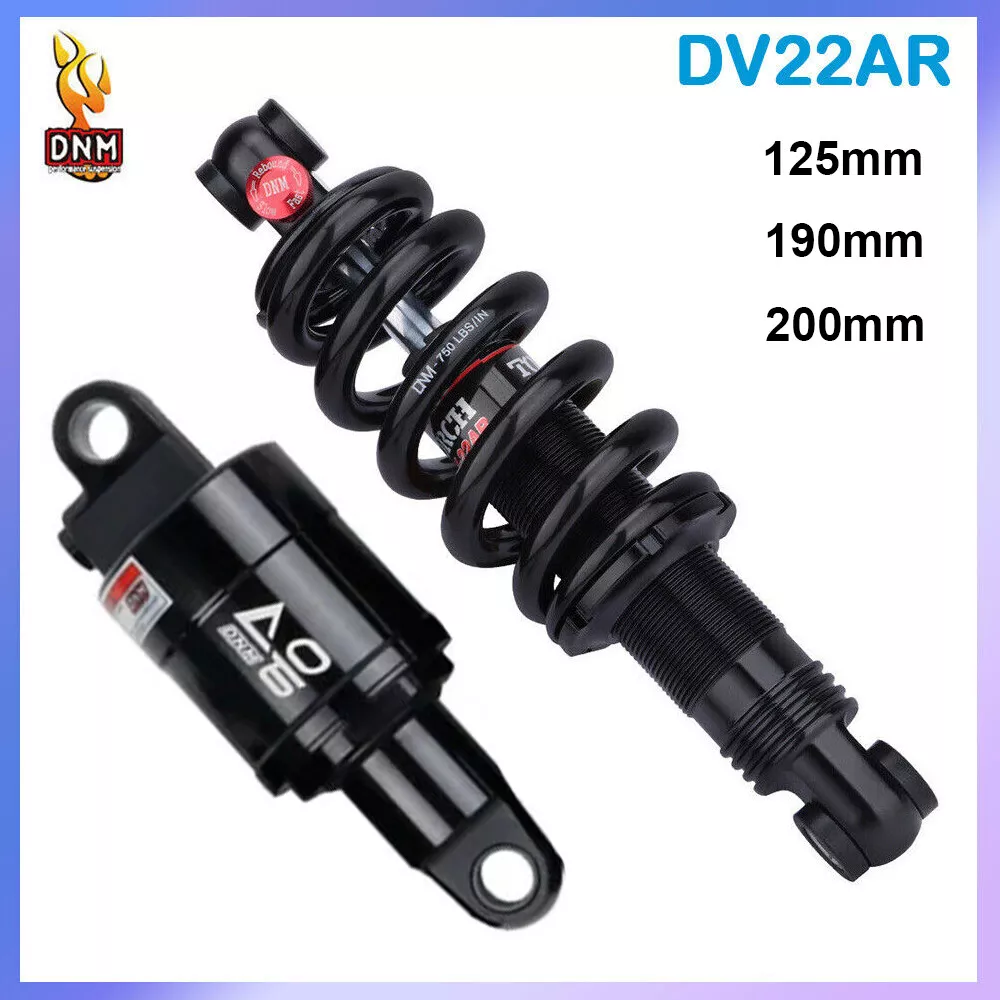 DNM DV22AR MTB Bike Rear Shock Adjustable Damping 750LBS XC Trail 125 190 200mm