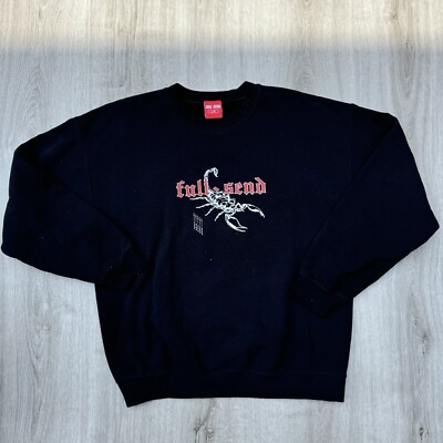 FULL SEND Nelk Boys Mens Large Sweater Black Scorpion Logo Long Sleeve Pullover
