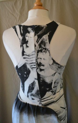 Rundholz Dip Gray & Black Print Sleeveless Dress Sz Small - Excellent Condition - Picture 5 of 8