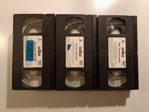 Sesame Street VHS Video Tape Lot 123 Count with me Do the Alphabet Kids Songs - Imagen 3 de 6
