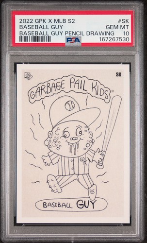 2022 TOPPS GARBAGE PAIL KIDS X MLB SERIES 2 #SK BASEBALL GUY PSA 10
