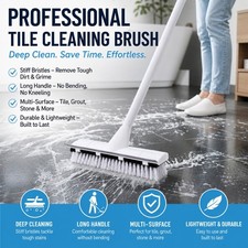 CLEANHOME Multi Surface Floor Scrub Brush Long Handle Bathroom Patio Cleaner