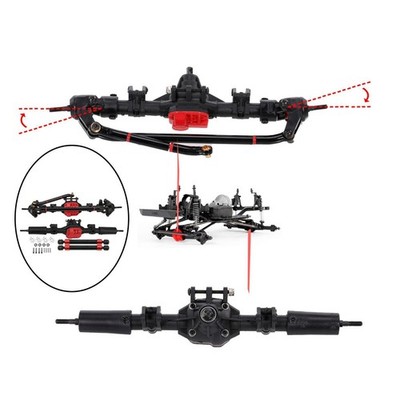Vorder-/Hinterbrückenachssatz für Axial SCX10 90046 Maßstab 1:10
