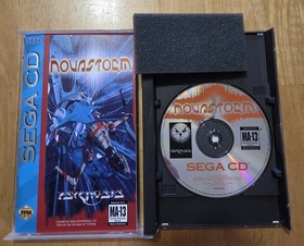NOVASTORM Sega CD Authentic COMPLETE CIB w reg card & mint disc