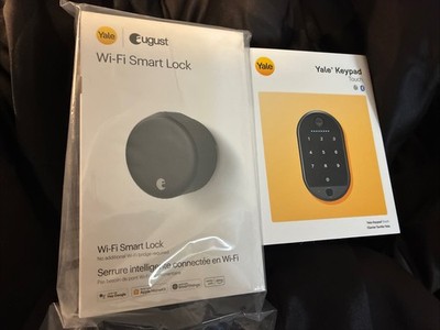 Yale August Wi-Fi Smart Lock with Keypad Touch in Matte Black NEW FAST SHIPPING