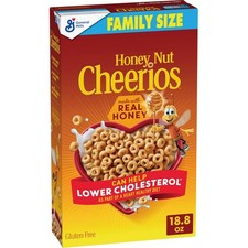 Honey Nut Cheerios, Heart Healthy Gluten Free Breakfast Cereal Whole 18.8 oz