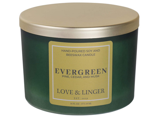 Candle Pine Candle Luxury Soy Beeswax Scented Candles Home 16 oz. Large Jar Cand