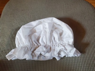 The Original Flap Happy Girls Bonnet Hat Cap Kids Cotton White Summer