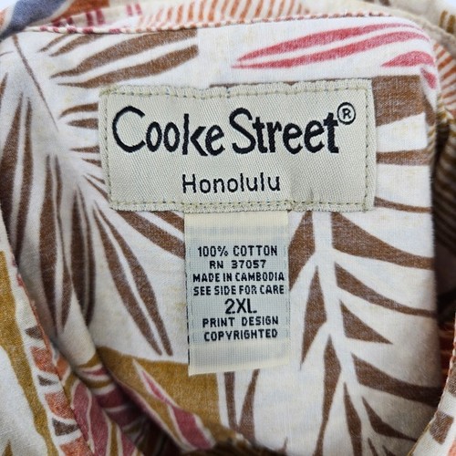 Cooke Street Hemd Herren 2XL Hawaii Kurzarm Knopfleiste AOP Wedel - Bild 7 von 10