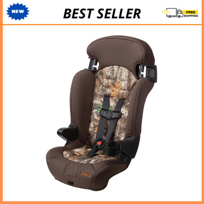 Cosco Kids Finale 2-in-1 Booster Car Seat, Toddler to Youth, Realtree Edge II