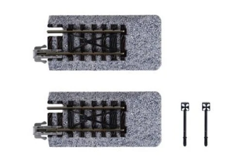 KATO N Gauge 20-048 binario dritto con paraurti C 50,5 mm 2 pezzi modello fer... - Immagine 2 di 4