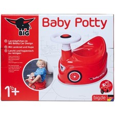 BIG: Baby Potty - Red - Training Toilet In Fun Bobby Car Design, Steering Wheel