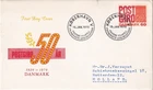 SA25d Denmark 1970 The 50th Anniversary of Post Office Banking Service , FDC