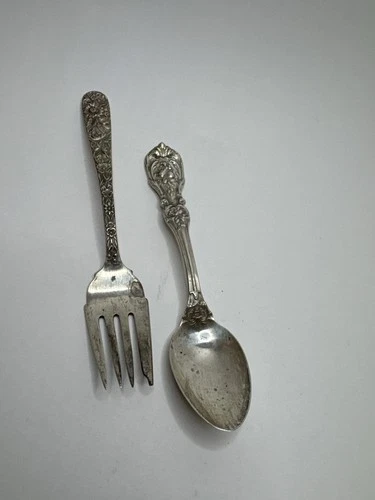 Reed & Barton + S. Kirk & Son Sterling Silver Fork & Spoon Lot 79g