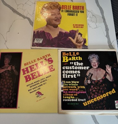 BELLE BARTH 3 LP Records Stand Up Comedy Hell's Bells The Customer Comes First