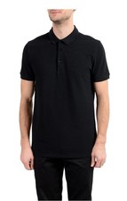 NWT 250 VERSACE COLLECTION Men's sz.S Black Medusa Half Face Cotton Polo Shirt