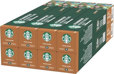 Starbucks House Blend Lungo by Nespresso Medium Roast Kaffee 80 Kapseln