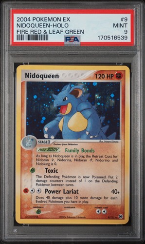 2004 POKEMON EX FIRE RED & LEAF GREEN #9 NIDOQUEEN-HOLO PSA 9