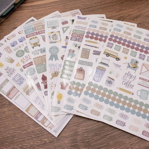 bloom daily planners Planner Stickers, Teacher Pack, Cool Tones - Picture 9 of 19