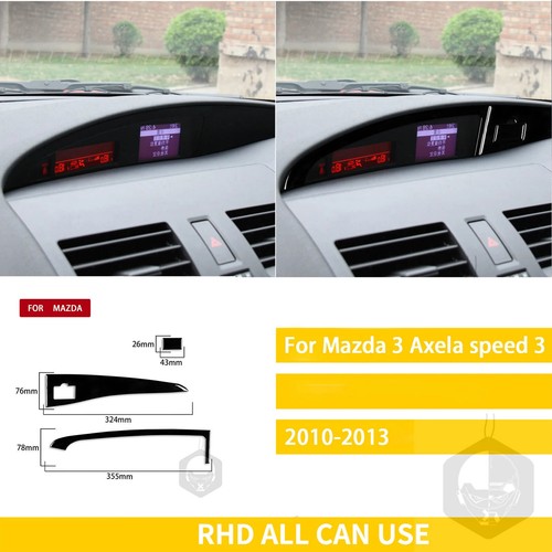 For Mazda 3 Axela 2010-2013 Speed 3 Accessories Car Plastic Black Interior - Picture 10 of 25