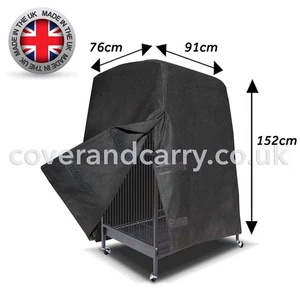 Full Blackout Bird Cage Cover 152 x 91 x 76CM UK Made