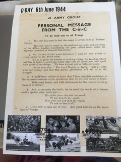 GB STAMPS 2019 D DAY ADVANCE FIRST DAY COVER ON MONTGOMERY SPEECH LETTER