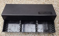 Cassette Plastic Organizer Storage Box Black