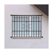 48-in x 36-in Black Magnum Heavy-Duty Window Bars Safety Guards for Childen, ...