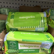 Babyganics Fragrance Free Baby Wipes 80 Wipes Pack - Gentle Wipes