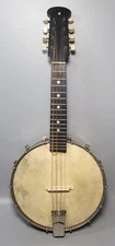 Vintage Banjolin Banjo Mandolin 8 String Instrument Vega Fairbanks Type in Case