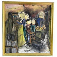 James Lichter Original Expressionist Painting Mid-Century Outsider Art