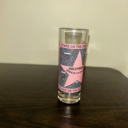 Hollywood Walk of Fame Shot Glass - Stars on the Boulevard - 4 1/8" - EUC - Picture 1 of 4
