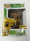FUNKO POP! HOT TOPIC EXCLUSIVE DISNEY THE LION KING FLOCKED SIMBA NEW IN BOX