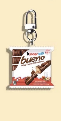 Schlüsselanhänger Kinder Bueno, Snack Marke, Schlüsselring, Mini Marke