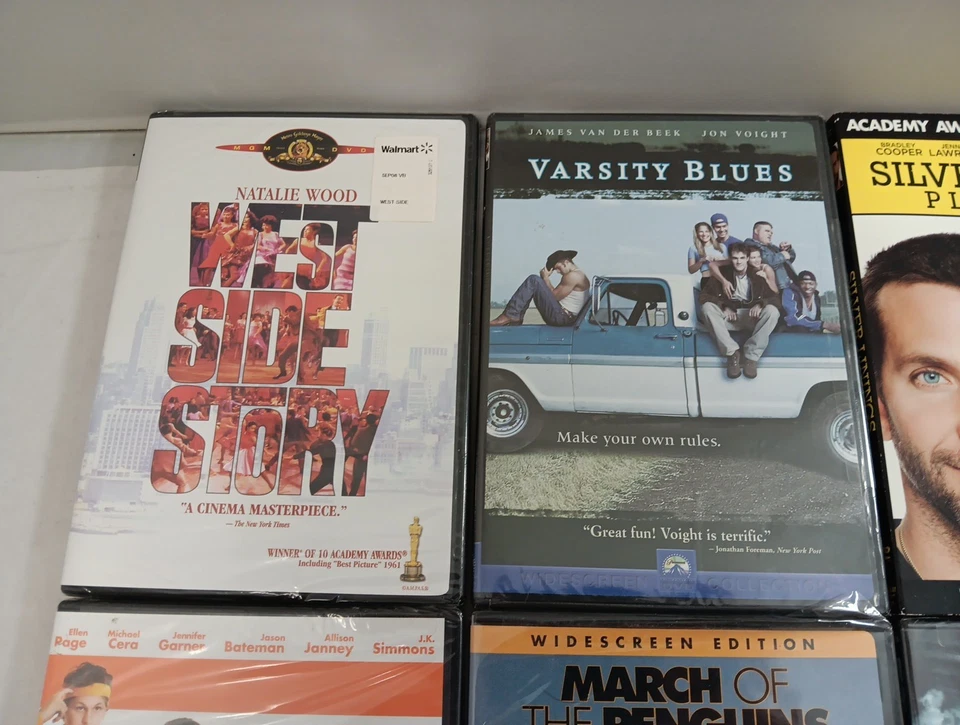 Lot of 10 DVD Sealed New Assorted Movies Seabisccuit Silver Linings Playbook Foto 4 de 4