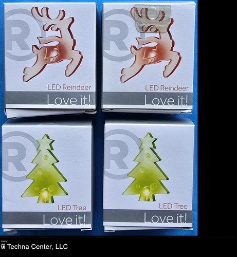 Christmas  - LED Color Changing Reindeer & Tree, USB Powered, 4 Assorted Packs - Picture 1 of 10