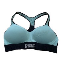 Victoria  s Secret PINK Ultimate Push Up Racerback Sports Bra Women  s Sz L