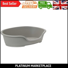 SHARPLES PET-780081 Large Do Not Disturb Dog Bed | Warm Grey, 70cm, Washable,...
