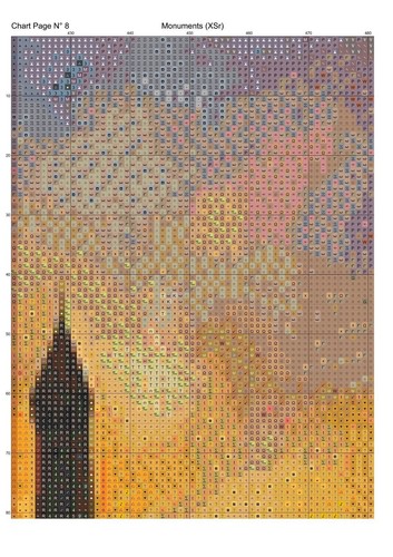 Monuments ~ cross stitch pattern - Picture 2 of 4