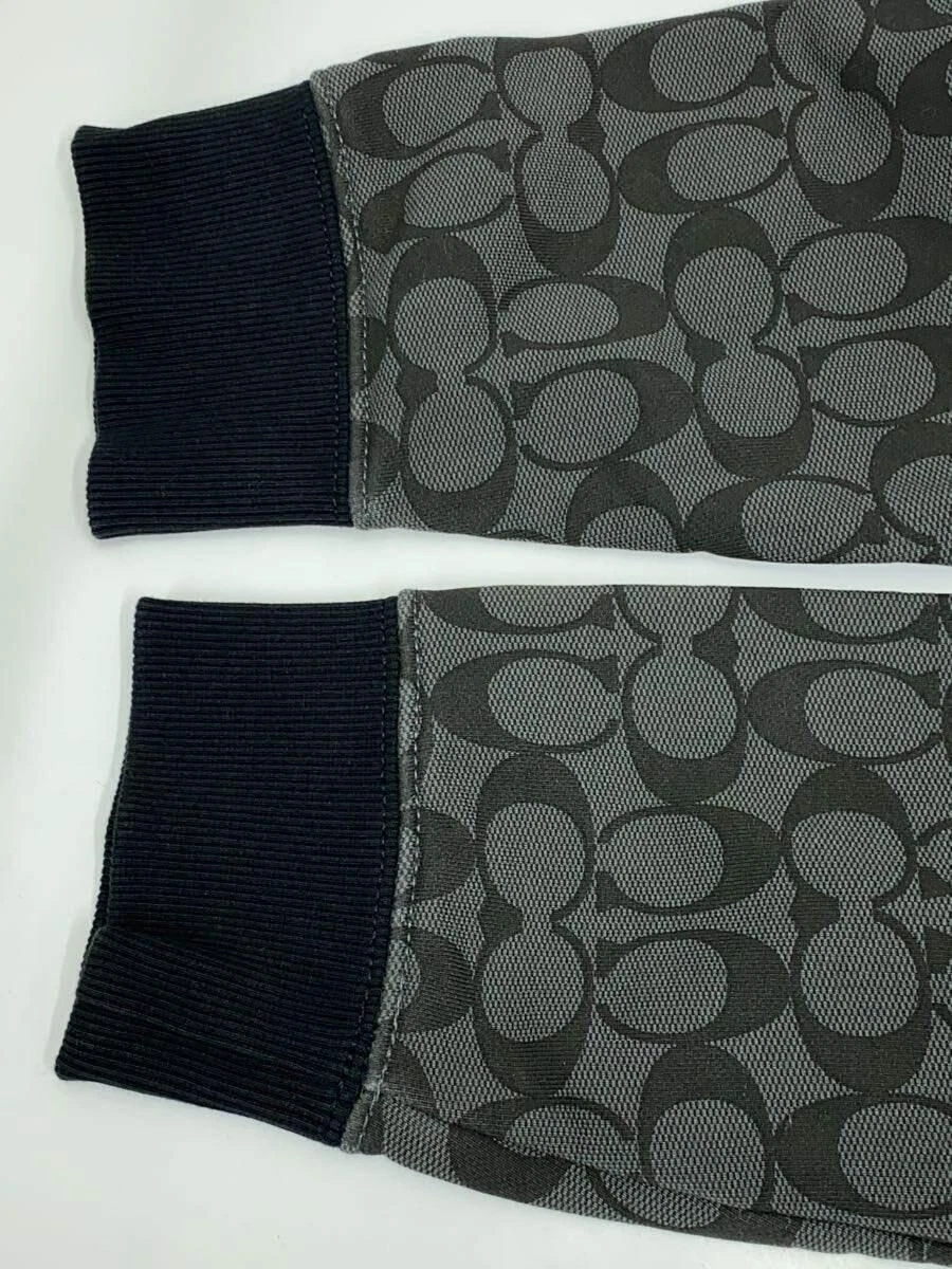 Felpa con cappuccio e zip Coach cotone grigio modello totale 6514 usata