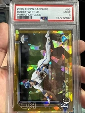 2025 Topps Chrome Sapphire Bobby Witt Jr. #93 Image Variation /50 PSA 