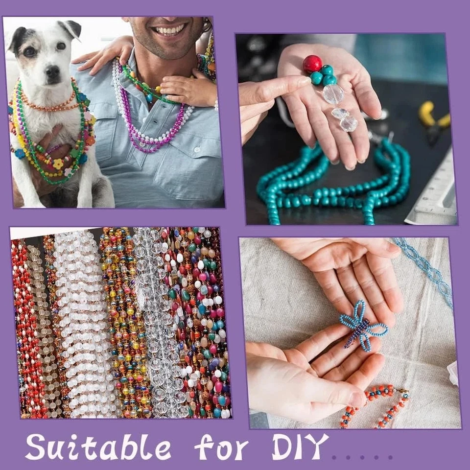 58 piezas agujas de rebordear para hacer joyas, agujas de rebordear ojos grandes ultrafinas St Foto 2 de 4