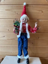 RAZ Imports 19" Posable Elf with Snow Shoes READ DESCRIPTION (12)