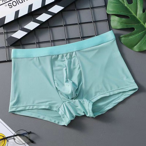 Slip Uomo Comodo Seta Ghiaccio Vita Bassa Perizoma Intimo - Foto 5