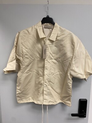 Fear of God Essentials Short-Sleeve Shirt 'Eggshell' Size M
