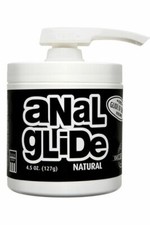 ANAL LUBE GLIDE Natural Doc Johnson Quality Pump Lubricant Oil Based Sex