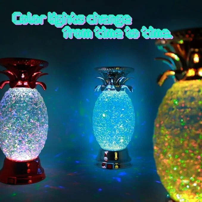 Colorido Piña Globo de Agua Brillo Remolino LED Candelabro Pedestal Baño... Foto 3 de 4