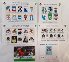 Serie filatelica del Principato di Seborga emessa da S.A.S. Giorgio I