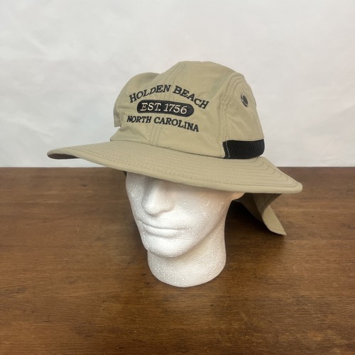 Holden Beach NC Nylon Clima Caliente Bronceado Sombrilla Senderismo Playa Sombrero Unisex Mediano - Imagen 1 de 8